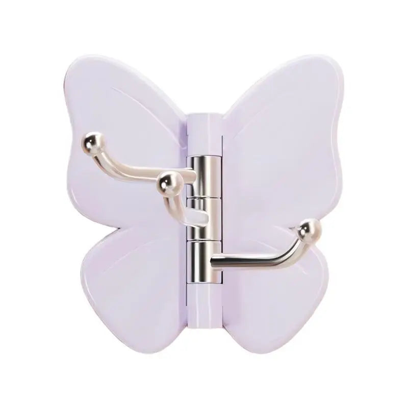 Butterfly Shaped Sticky Wall Hooks 180 Degree Rotatable No Drill Needed For Bathroom Kitchen Bedroom Home - View 10 | SAMAG