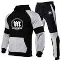 Spring Autumn Men's Montesa Motorcycle Logo Print Patchwork Pullover Hoodies+Personality Drawstring Sports - View 3 | SAMAG