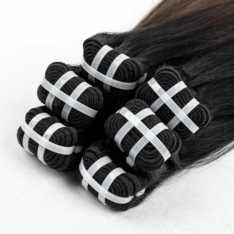 V Beauty Straight Human Hair Bundles Raw Human Hair Extensions Double Drawn 16A Grade Vietnamese Human Hair Virgin Unprocessed