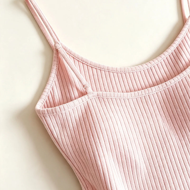 Sleeveless Knit Bodysuit Hot Summer Sexy Bodycon Off Shoulder Halter Tops Casual Street Bodice For Women ClubWear
