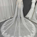 Customized Long Mantilla Veil with Eyelash Lace, 2.5m/3m - View 8 | SAMAG
