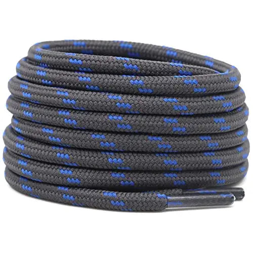2 Pairs 4.5mm Diameter Round German Training Hiking Shoe Laces for Men and Women Heavy Duty Work Boots Shoelaces