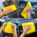 1/3/5/10PCS Car Wash Towels Cleaning Cloth Absorbent Dry Cloth General Purpose Microfiber Towel Thickened Yellow 30/40/60cm