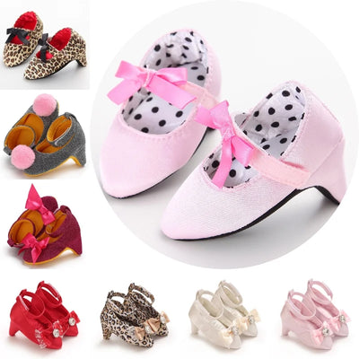 Infant Pre - Walker Shoes 0 - 18M Baby Girls Princess Bow | SAMAG