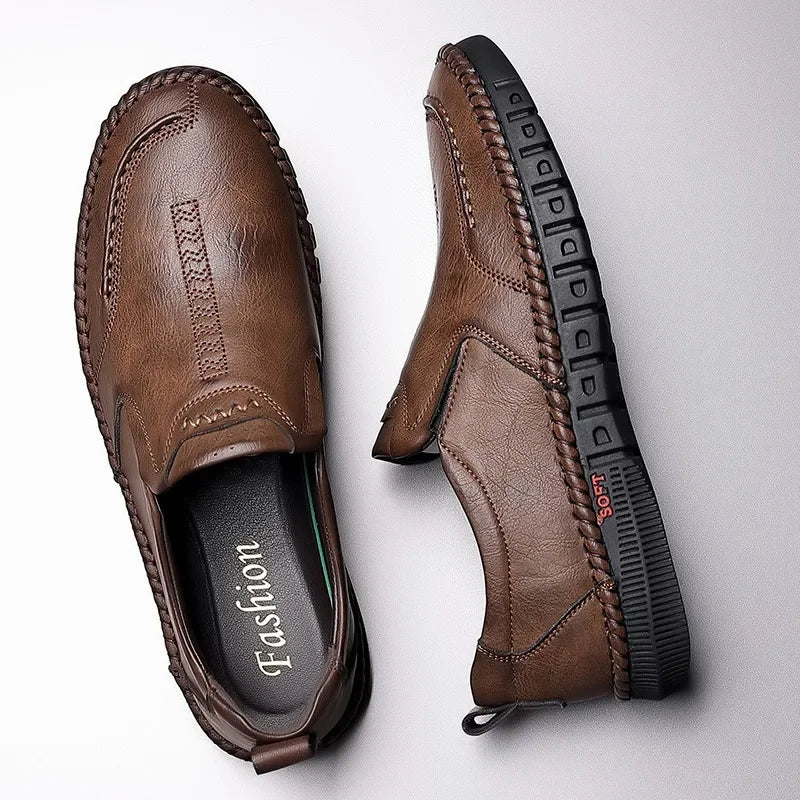 Business Casual Leather Shoes Daily Breathable Men's Leather Men's Shoes Genuine Leather Office Workplace Casual Business Shoes
