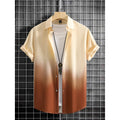 Men's Shirt Gradient Design Graphic 3D Print Summer | SAMAG