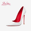 Women Heels Naked Color Women's Elegant High Heel Luxury Black Shoes Woman 2026 Red Shiny Bottoms Pointed Toe Party Ladies Women