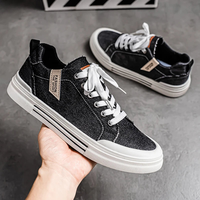 Canvas shoes, men's sports casual shoes, skate shoes, trendy street shoes, fashionable walking shoes