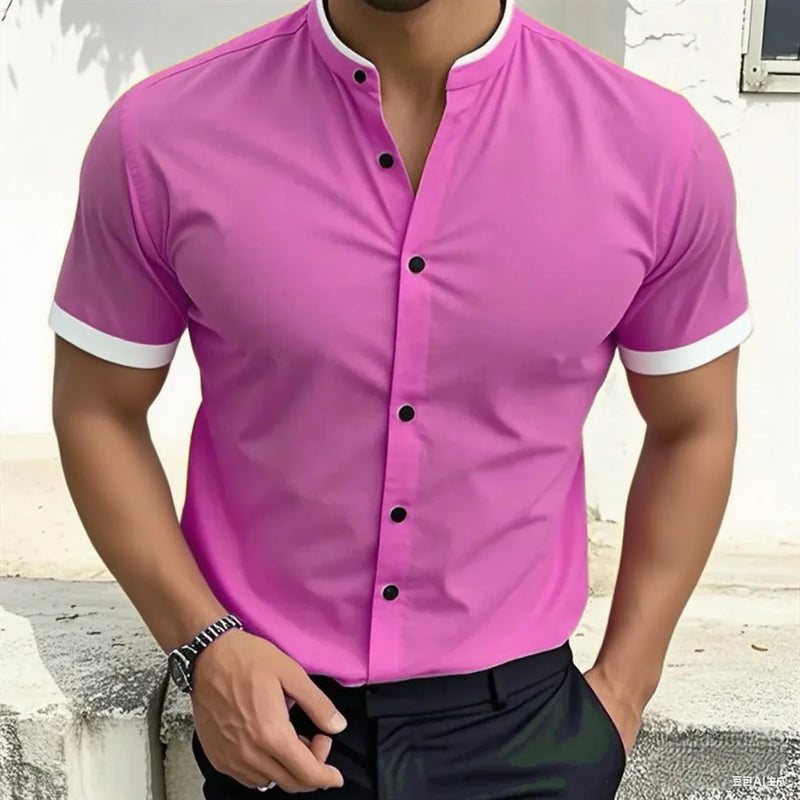 New style fashionable men's short-sleeved shirt | SAMAG