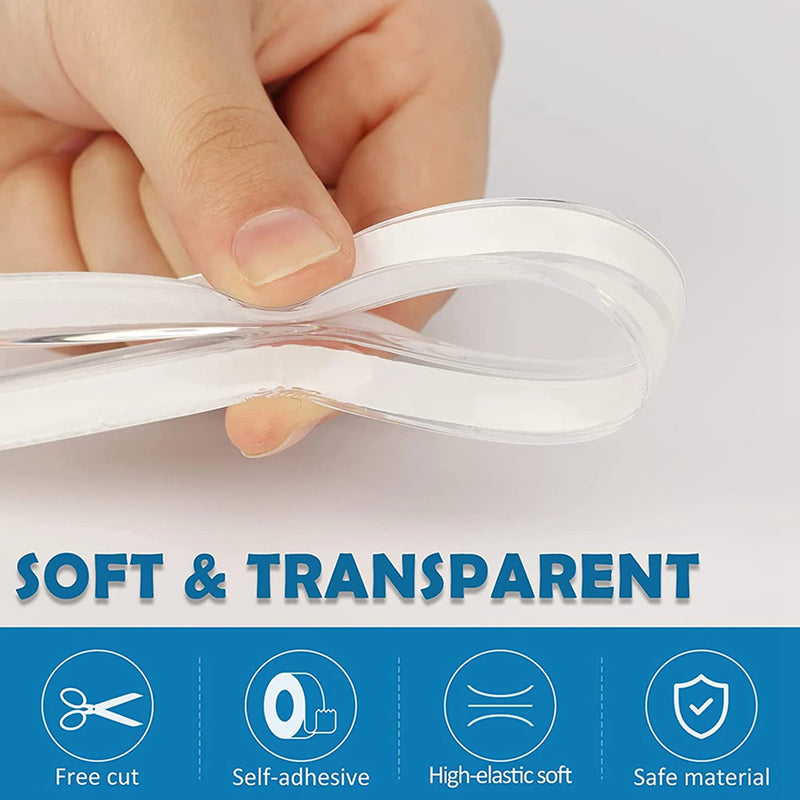 Table Corner Protectors Clear Table Corner Guards Baby Proofing Corner Protector Soft Silicone Furniture Edge Bumper Strip