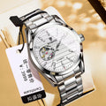 New Fashionable Business Men's Mechanical Watch 43mm Automatic Winding Men's Watch Stainless Steel Waterproof Watch