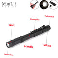 MunLii LED Flashlight Mini Portable Pocket Ultra Bright High Lumens Handheld Pen Light Linterna LED Torch for Camping Outdoor