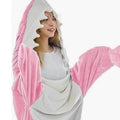 Large Size Thickened Warm Flannel Winter Pajamas Shark | SAMAG