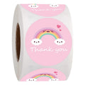 50 - 1inch Cartoon Cute Sun Rainbow Clouds Sticker Thank | SAMAG