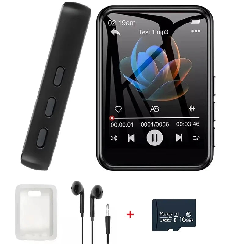 128GB MP3 Player Bluetooth Hi-Fi Music Player 2.4 Inch Touch Screen MP3 Walkman Built-in Speaker Video Recorder Camera MP3