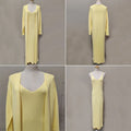 Tuularose Women Long Dress 2 Piece Solid Knitted Spaghetti Strap Dress Long Sleeve Cardigan Set Casual Fashion Female Dress Set