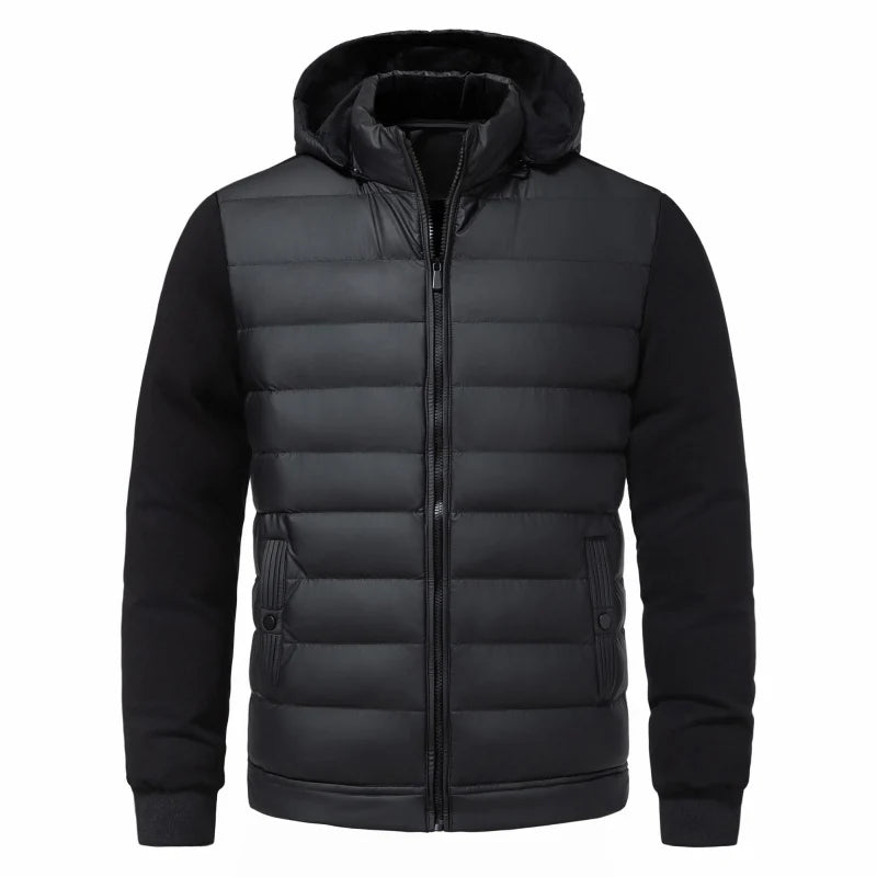 Men Lightweight Cotton Parkas Men Hooded Youth Casual Versatile Short Jacket Men Autumn and Winter Snow Clothing Thermal Jacket