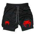 Men's 2-in-1 Running Shorts, High-Quality Elastic | SAMAG