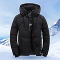 Down Jacket Men White Duck Winter Coat Windproof Warm Parkas Travel Camping Overcoat New in Thicken Solid Color Hooded Clothing