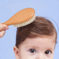 Wool Baby Brush, Newborn Scalp Cleaning, Soft Shampoo - View 4 | SAMAG