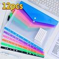 12 Pack A4 Expanding File Folders 11 Ring Binder Pockets Heavy Duty PP Plastic uses for school office document organizer