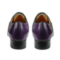 Summer Modern Men's Shoe Lace-Up Oxfords Business Office Fashion Footwear Metal Buckle Classic Gray Purple Dress Office Shoe