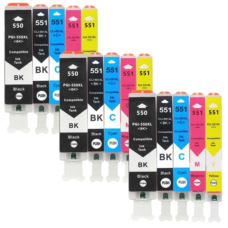 PGI550 551 XL Ink Cartridge For Canon PGI 550 CLI551 - Visuel 7 | SAMAG