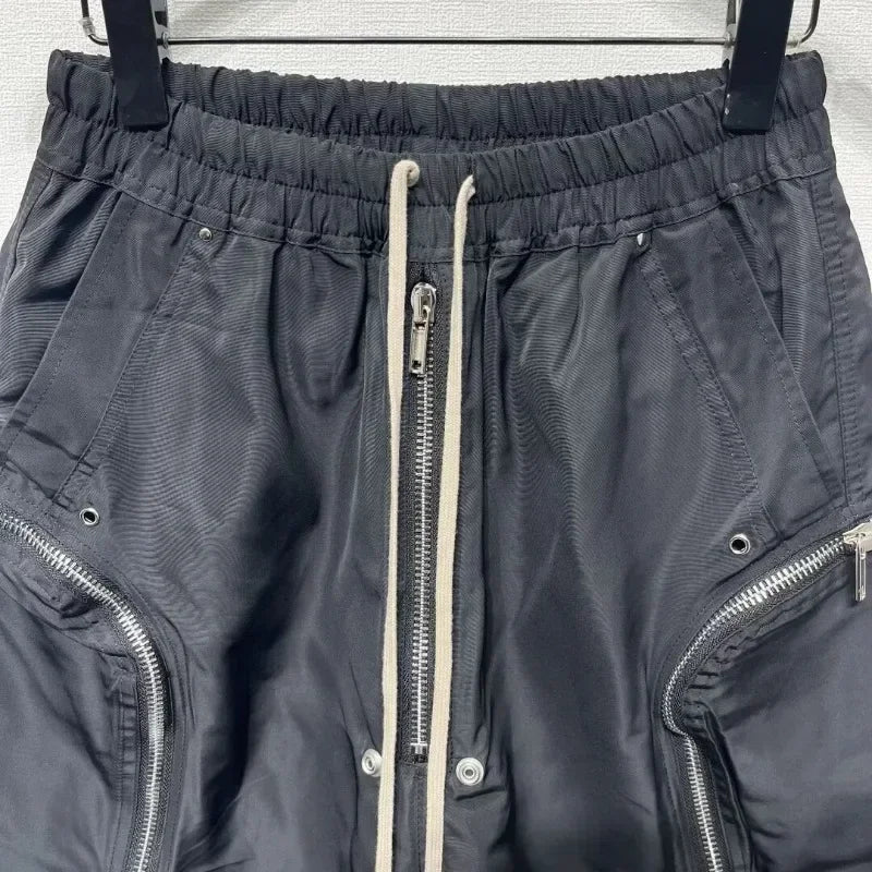 Men's Dark Series RO Style Cargo Shorts Multi-Zipper Big | SAMAG