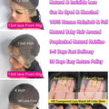 30 40 Inch Deep Wave Lace Front Wig 13x6 Hd Lace Frontal Wig 13x4 Curly Human Hair Wigs For Women Water Wave PrePlucked Lace Wig
