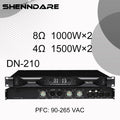Professional Digital Power Amplifier 4x1800W Class D Audio DJ Pre-Subwoofer Amp 2/4 Channel Line Array Speaker Sound Amplifier