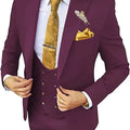 Elegant Male Suit 3 Pieces Blazer Vest And Pants Set Peak Lapel Tuxedo Suits For Men Ceremony Wedding Dresses Business Prom