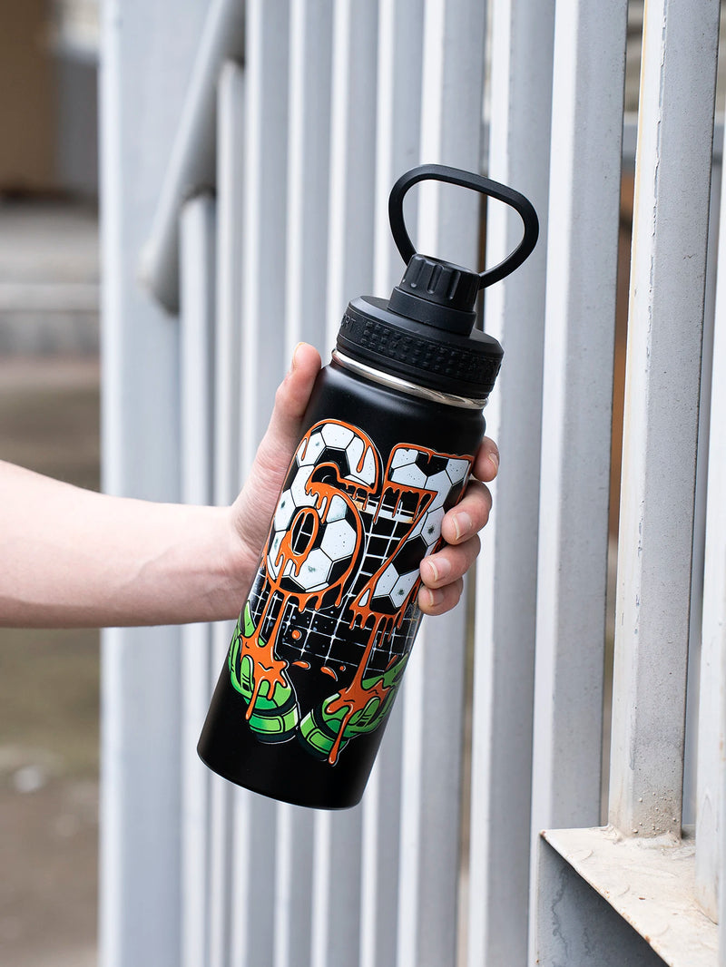 18oz Football Thermos Water Bottle Stainless Steel - Visuel 7 | SAMAG