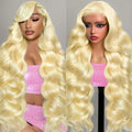 220% 613 HD Lace Frontal Wig 13x6 Blonde Transparent Lace Front Wigs 13x4 Body Wave Human Hair Wigs For Women Brazilian Hair