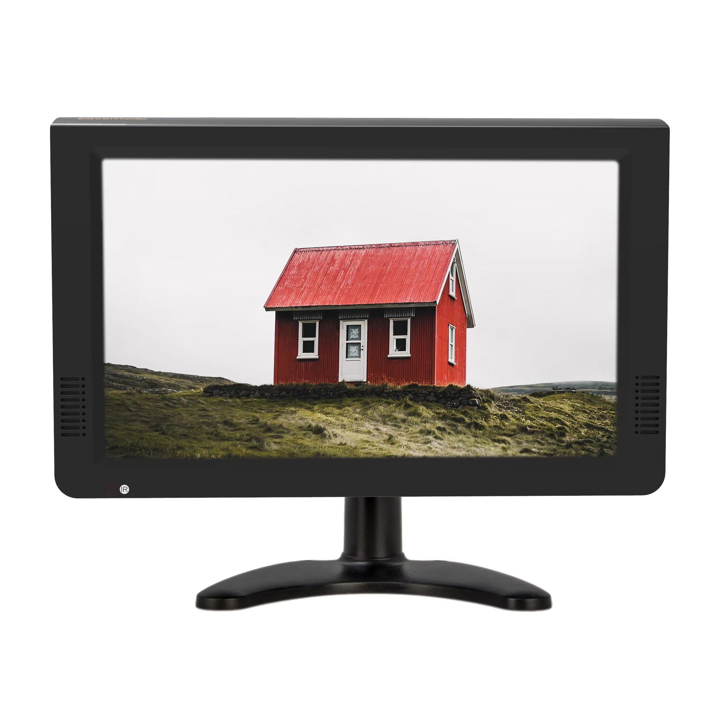 10 Inch Full Analog TV System PAL NTSC SECAM Portable LED Television for Car Home Kitchen Travel Monitor with AV USB SD Input