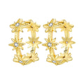 Orstarry S925 Sterling Silver 18k Gold Modern Square Earrings Hoop Earrings For Women Jewelry Original Trendy Anniversary Gifts