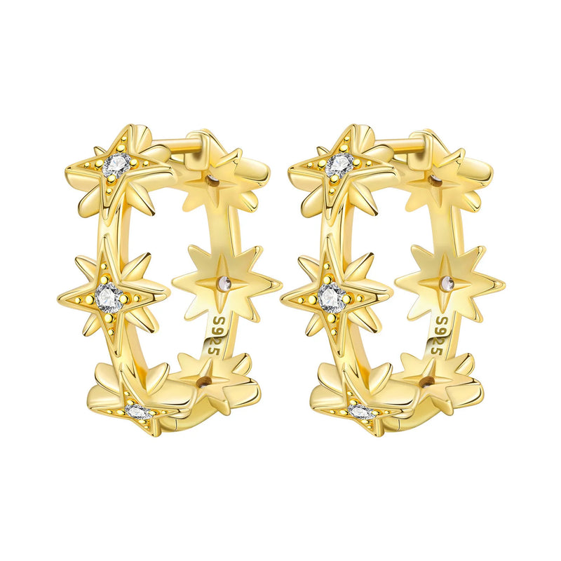 Orstarry S925 Sterling Silver 18k Gold Modern Square Earrings Hoop Earrings For Women Jewelry Original Trendy Anniversary Gifts
