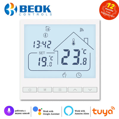 Beok Tuya Smart Home WIFI Floor Thermostat with Alexa | SAMAG