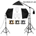 20-135W Softbox Lighting Kit 50x70CM Photography LED Lamp Professional Continuous Light System Equipment For Photo Studio