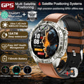 2026New Military Tank GPS SmartWatch Offline Map 10ATM Swim 2GB RAM Music Altitude Compass Bt Call Fitness Sports Smartwatch Men