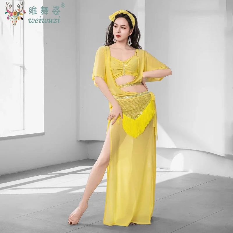 Belly Dance Baladi Dress Group Folk Dance Gown Costume Competition Performance Women Shaabi Baladi Saidi Robe Folk  Clothing