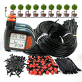 5-50M Garden Smart Rain Sensor Timer Drip Watering Kit for Outdoors Plants 1/4" Adjustable Dropper Automatic Irrigation System