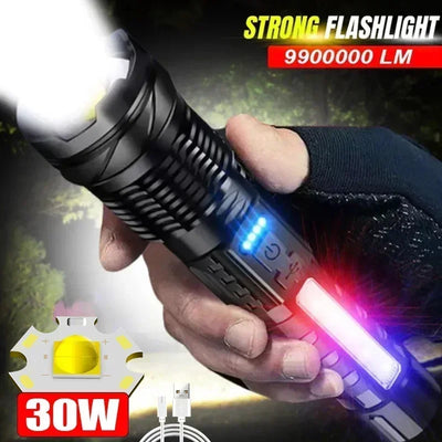 High Strong Power Led Flashlights Tactical Emergency | SAMAG