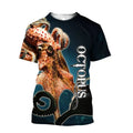 Tentacle Organism Pattern T - Shirt For Men Retro Ocean - View 9 | SAMAG