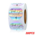 100 - Rainbow Laser Thank You Stickers 1inch Small - View 24 | SAMAG