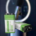 Micro USB 9V Rechargeable Li-ion Battery 16800mAh High Capacity for Multimeter, Microphone, Toy, Remote Control, KTV System