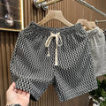 Men's Clothing Print Plaid Shorts Summer Stylish Straight | SAMAG