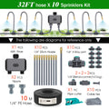 Dual Zone Independent Smart Bluetooth Wifi Irrigation Timer Mist Cooling Kit APP Customized Watering Program Quick Connection