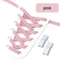 Magnetic Lock Shoelaces Without ties 8mm Wide Flat Elastic Laces Sneakers Tennis No Tie Shoe laces Easy Use Shoes Accessories