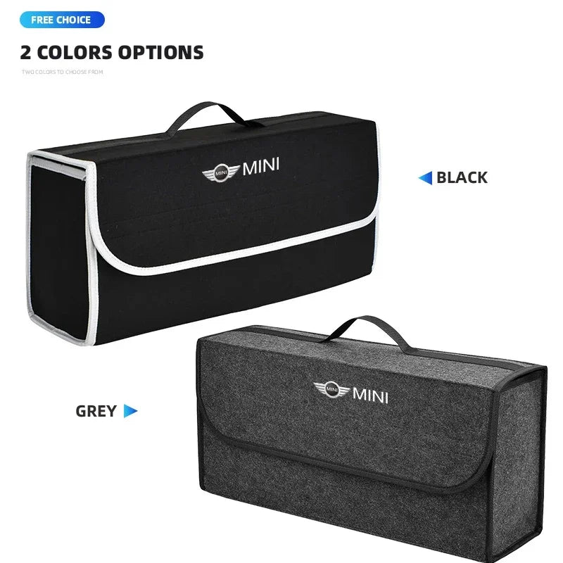 Car Trunk Storage Bag Organizer Sundries Stowing Tidying Box For MINI Cooper JCW WORKS R55 R56 F55 F56 R57 R58 R59 R60 R50