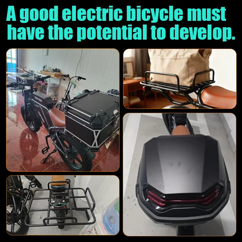 S8pro3500W brushless motor front and rear dual-drive electric bicycle, off-road motorcycle performance, commuting ride - E-Bike